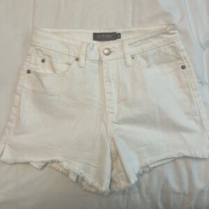 Just USA Women's White Denim Shorts